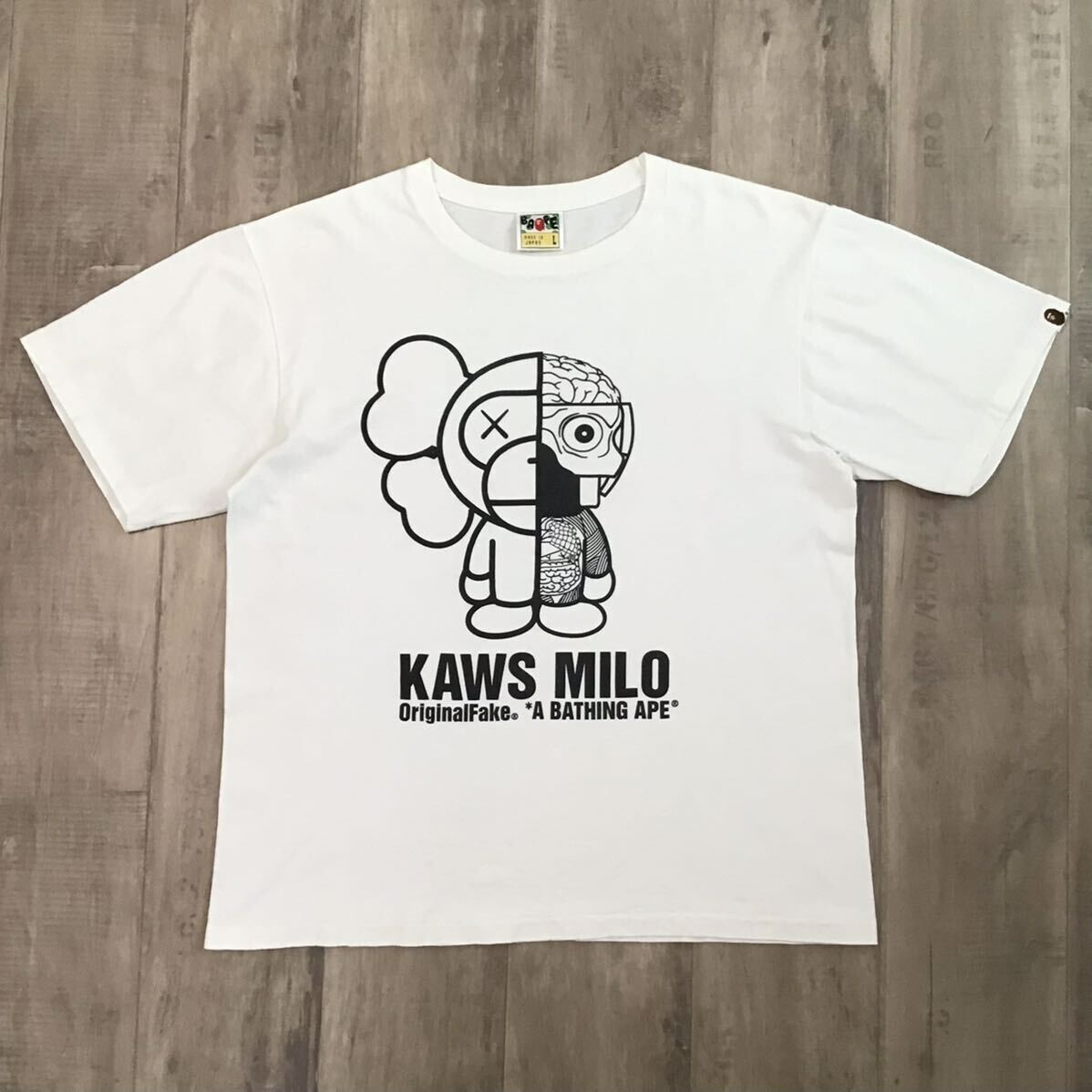 BAPE × KAWS × original fake Milo companion T-shirt NIGO A Bathing