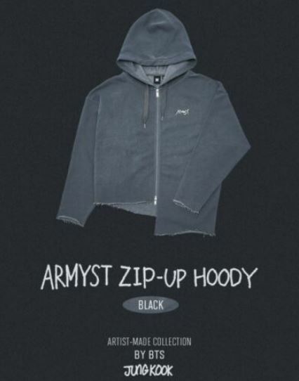 BTS] Jungkook Artist Made Collection Zip-Up Hoody Official w