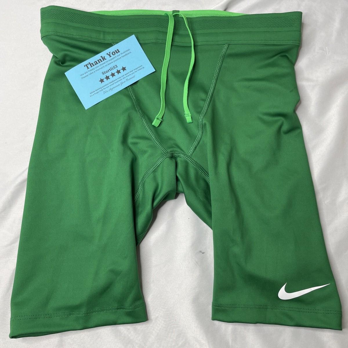 Nike Pro Elite Half Tights Made In USA Green Size L Oregon Running