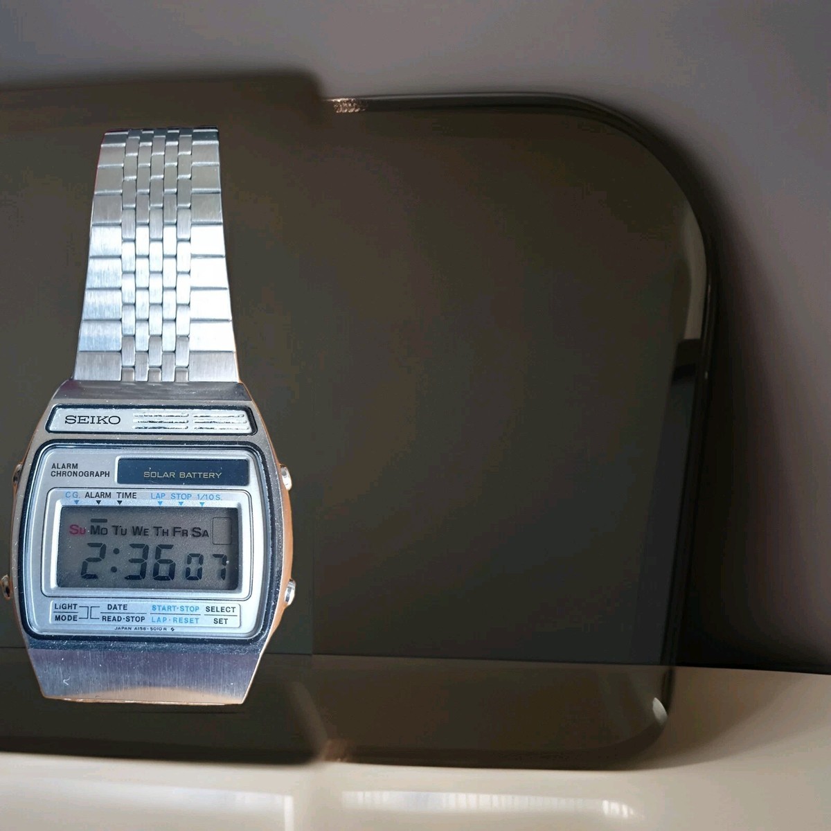 VINTAGE 1970 Quarzo Seiko SOLAR LCD A156-5020 | eBay