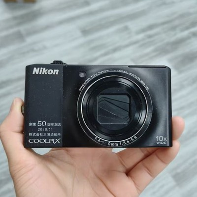Nikon COOLPIX S8000 Black Digital Camera 14.2 MP 10x Optical Zoom