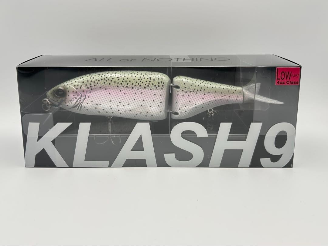 DRT KLASH 9 RAINBOW-1 Low Float Glide Swimbait Lure Bass Fishing