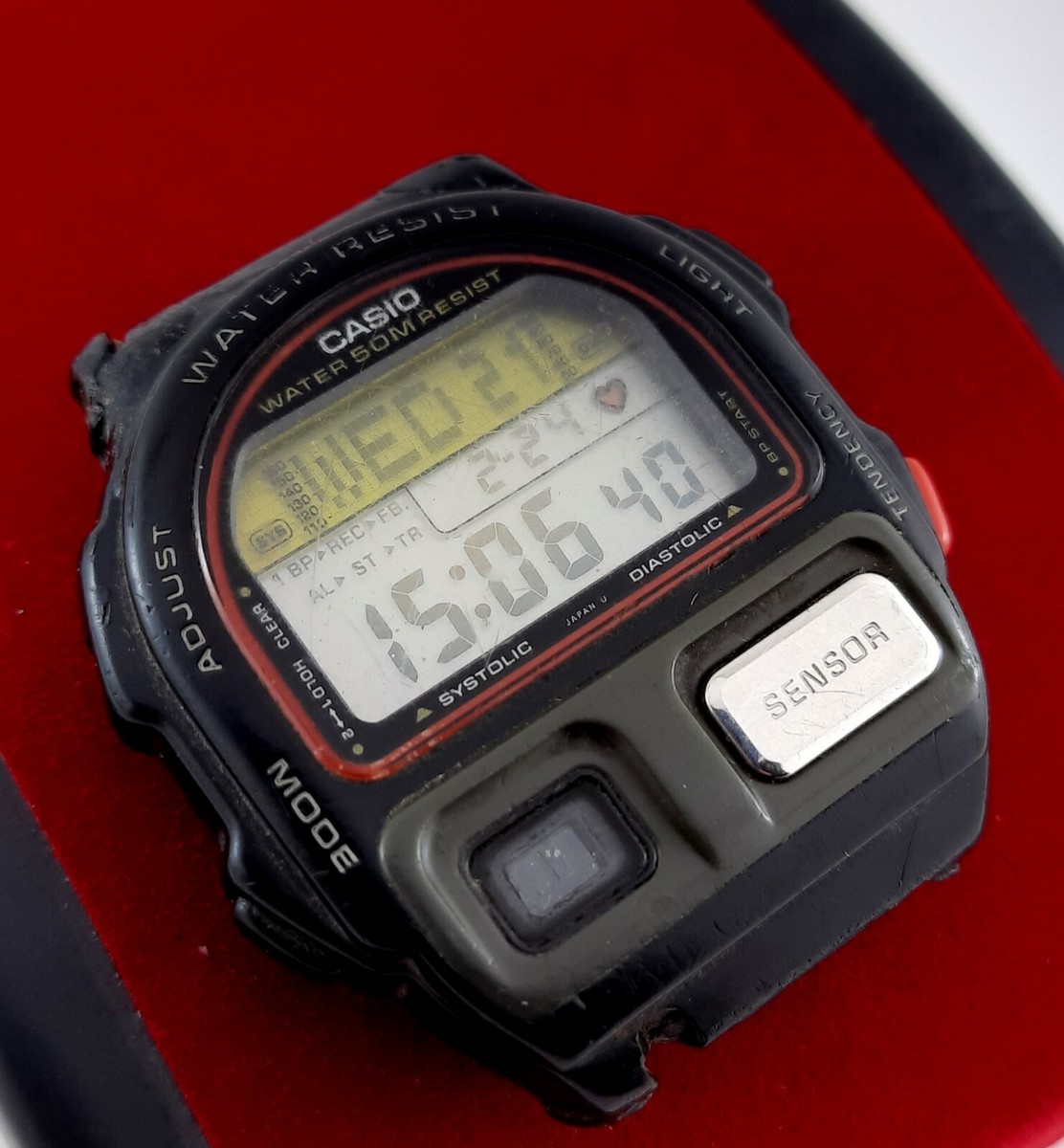 VINTAGE CASIO BP-100 BLOOD PRESSURE MONITOR DIGITAL WATCH 90s | eBay