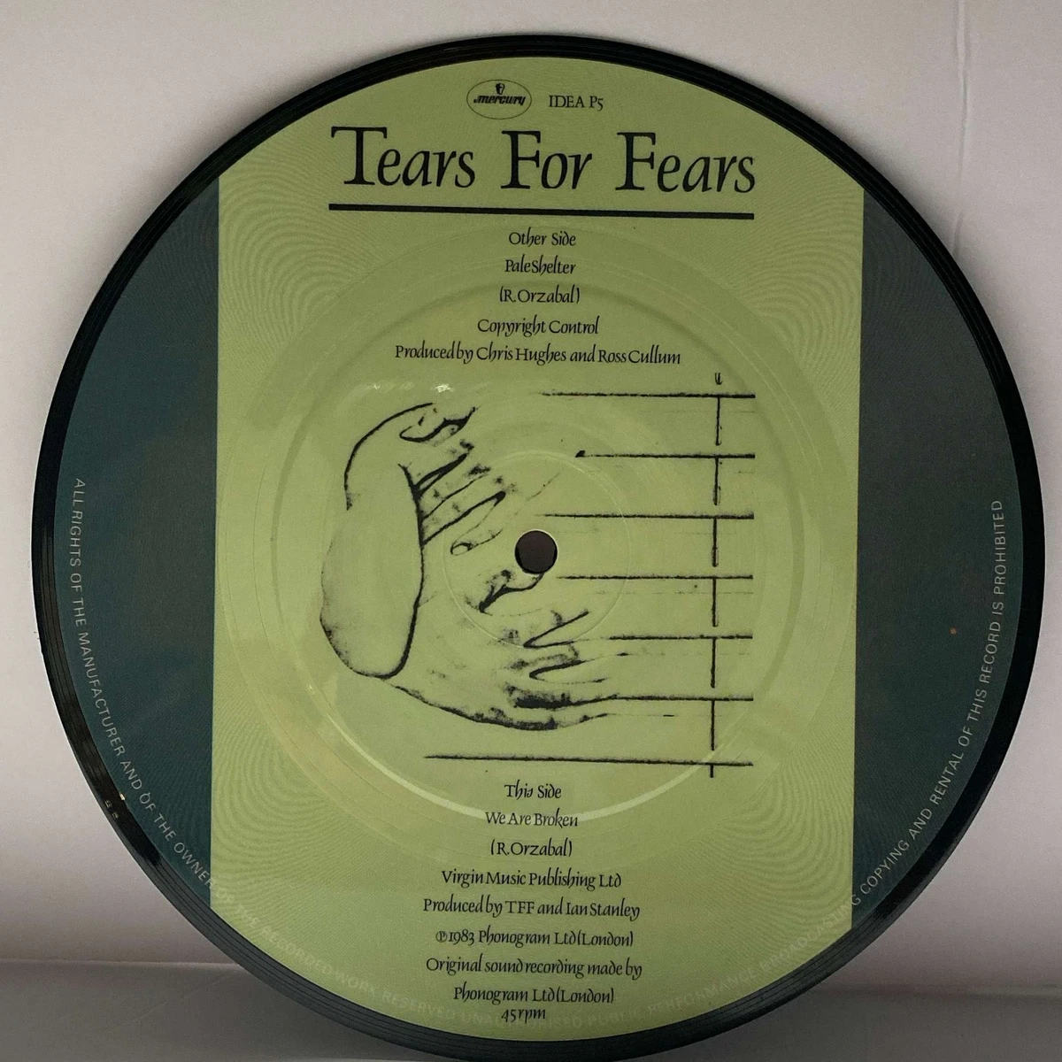 Tears for Fears 限定版 7”レコード Tears for Fears 限定版 7
