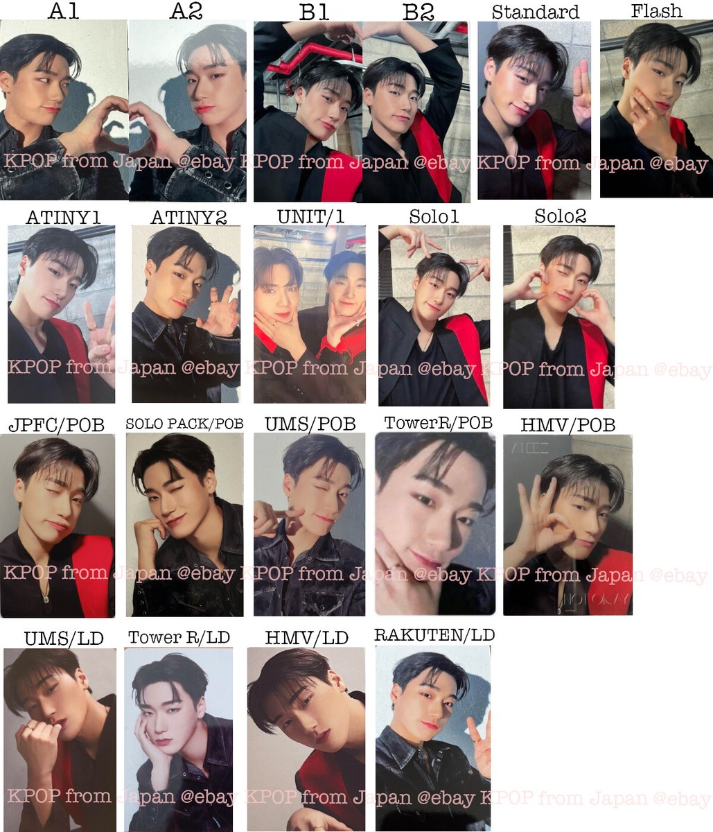 SAN ATEEZ NOT OKAY Photocard ATINY JPFC UMS Tower records HMV