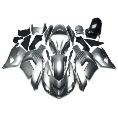 Full Silver Fairings For Kawasaki ZX-14R ZZ-R1400 2006 07 08 09 10