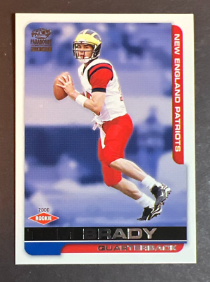 Tom Brady - 2000 Pacific Paramount Rookie Card #138 (Excellent