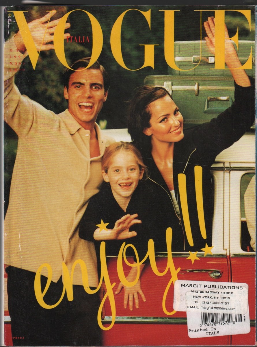 Vogue Italian Fashion Magazine October 1997 Amanda Harlech Bruce