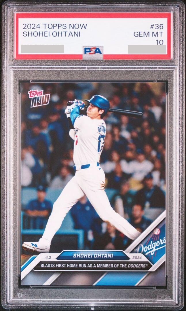 PSA 10 Shohei Ohtani Topps Now 2024 #36 1st HR Dodgers MLB GEM