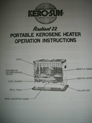 KERO-SUN Radiant 22 Owners/Parts Manual w/ 