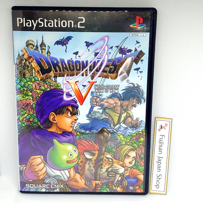 Dragon Quest V DQ 5 PS2 PlayStation 2 Game Japan Version Region