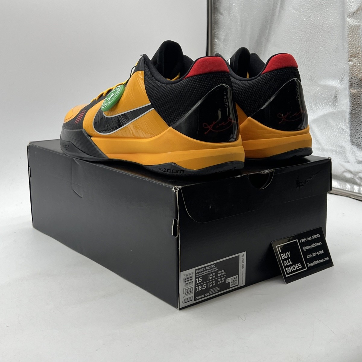 Size 15 - Nike Zoom Kobe 5 Protro Bruce Lee 2020 for sale online