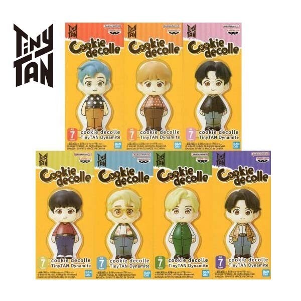 BTS TinyTAN Dynamite Cookie Decolle Figure Complete Set of 7
