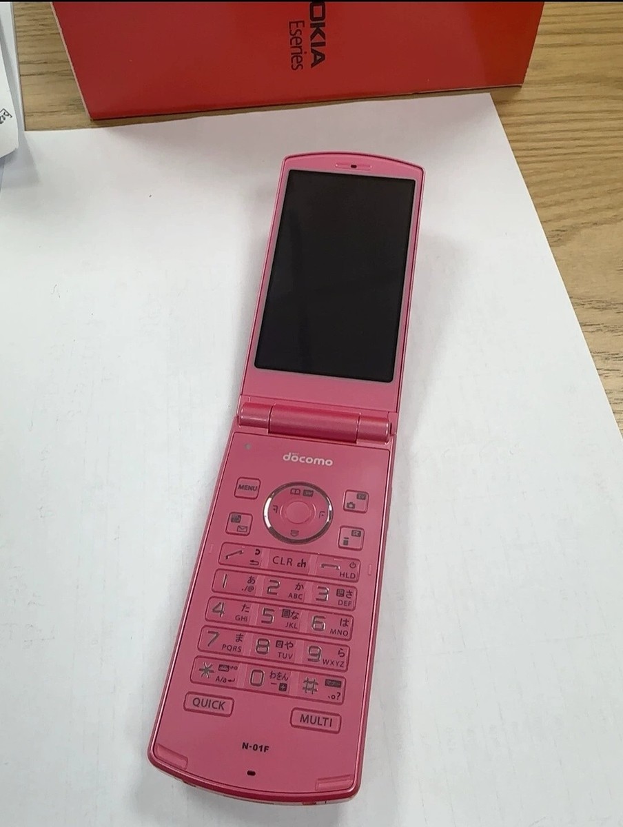 Used Rare NEC NTT docomo N-01F Pink 8MP AF Unlocked Japanese 3G