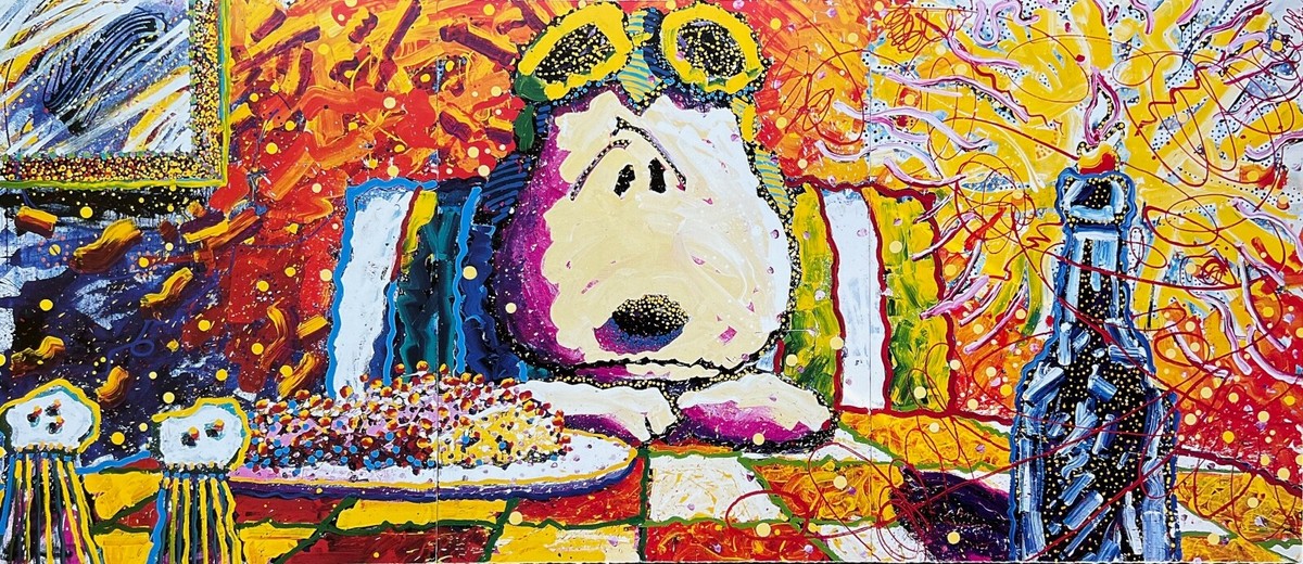 Tom Everhart THE LAST SUPPER Fine Art Poster PEANUTS SNOOPY | eBay
