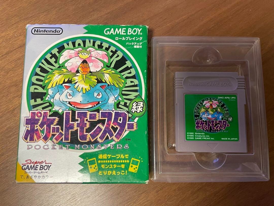 Nintendo Gameboy Pokemon Green Version Retro Pocket monsters GB