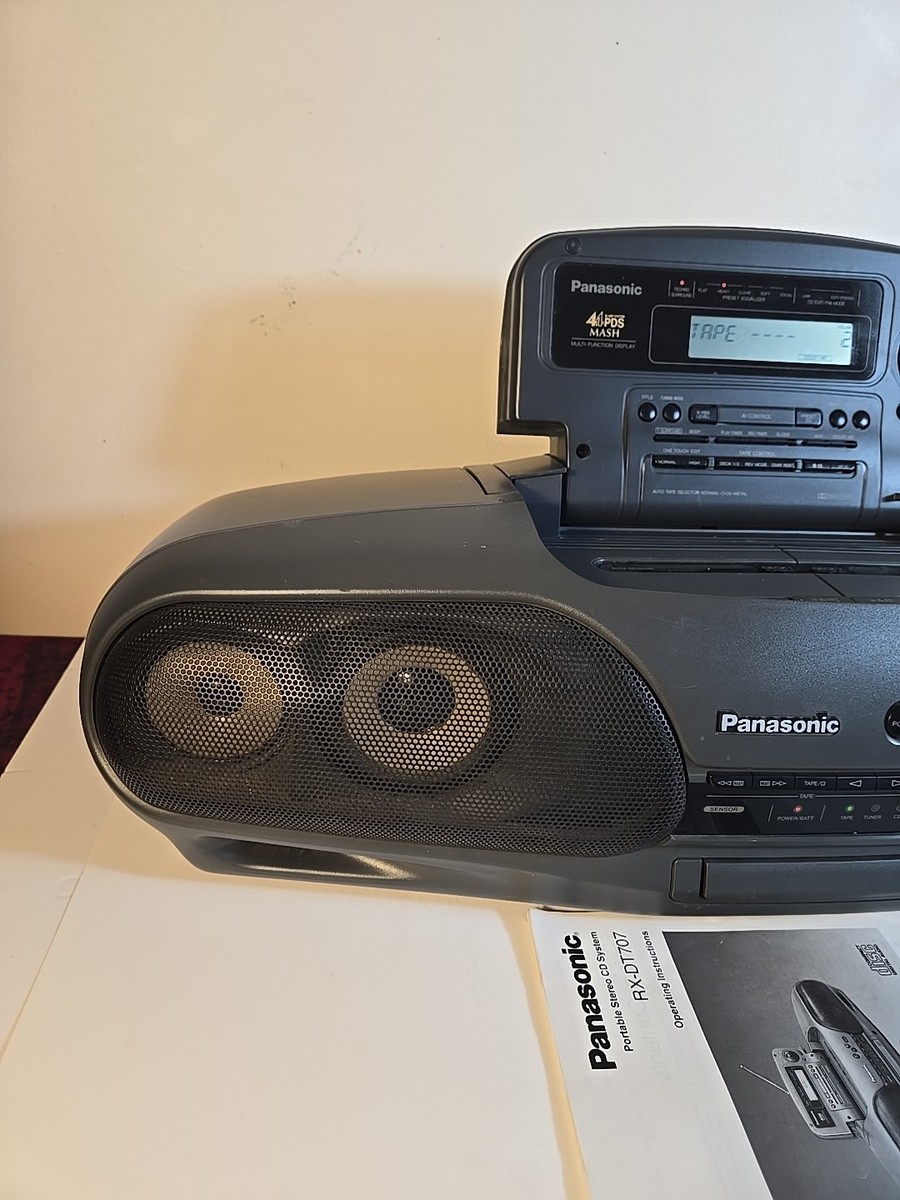 Panasonic RX-DT707 Cobra Top Boombox Ghetto Blaster Stereo Vintage