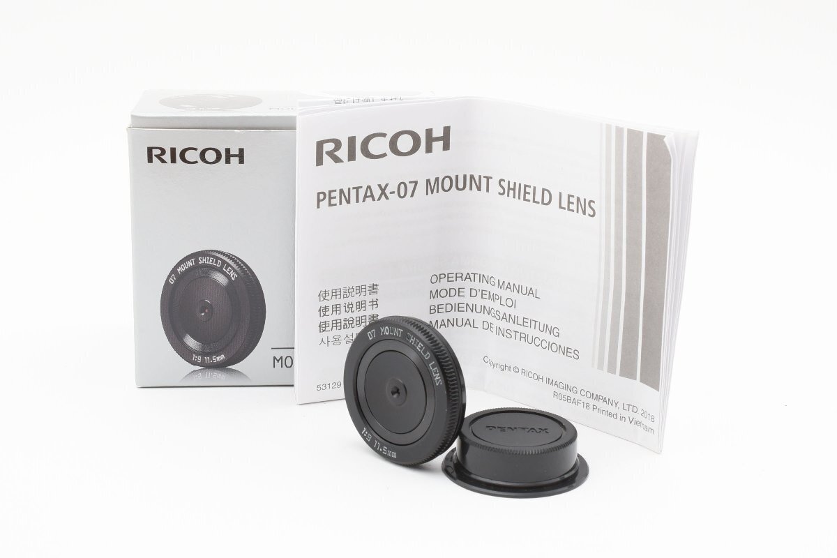 Pentax Q 07 Mount Shield lens 11.5mm F/9 Mount Shield Lens Q Mount