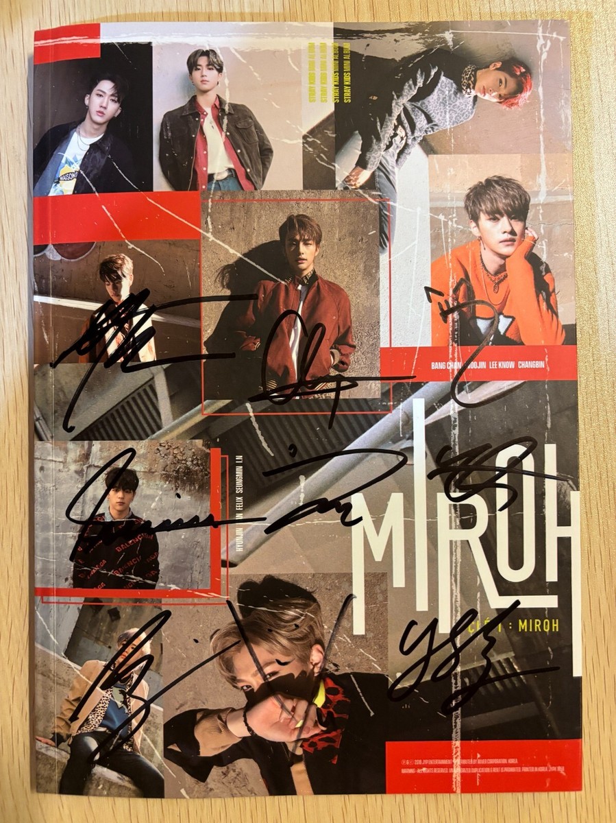 STRAY KIDS [Cle 1:MIROH] Autographed Signed Promo Album STRAYKIDS
