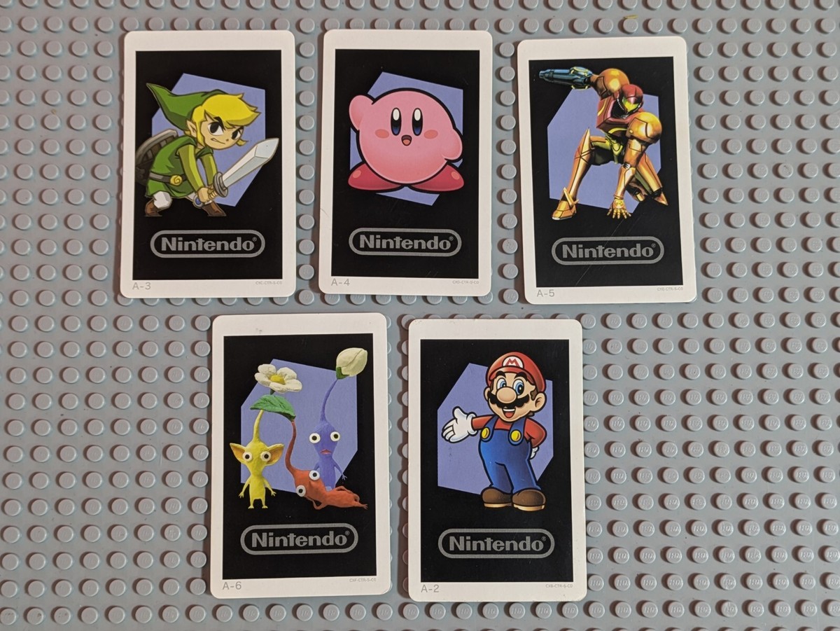 Nintendo 3DS AR Cards Set Of 5 Super Mario Zelda Link Metroid