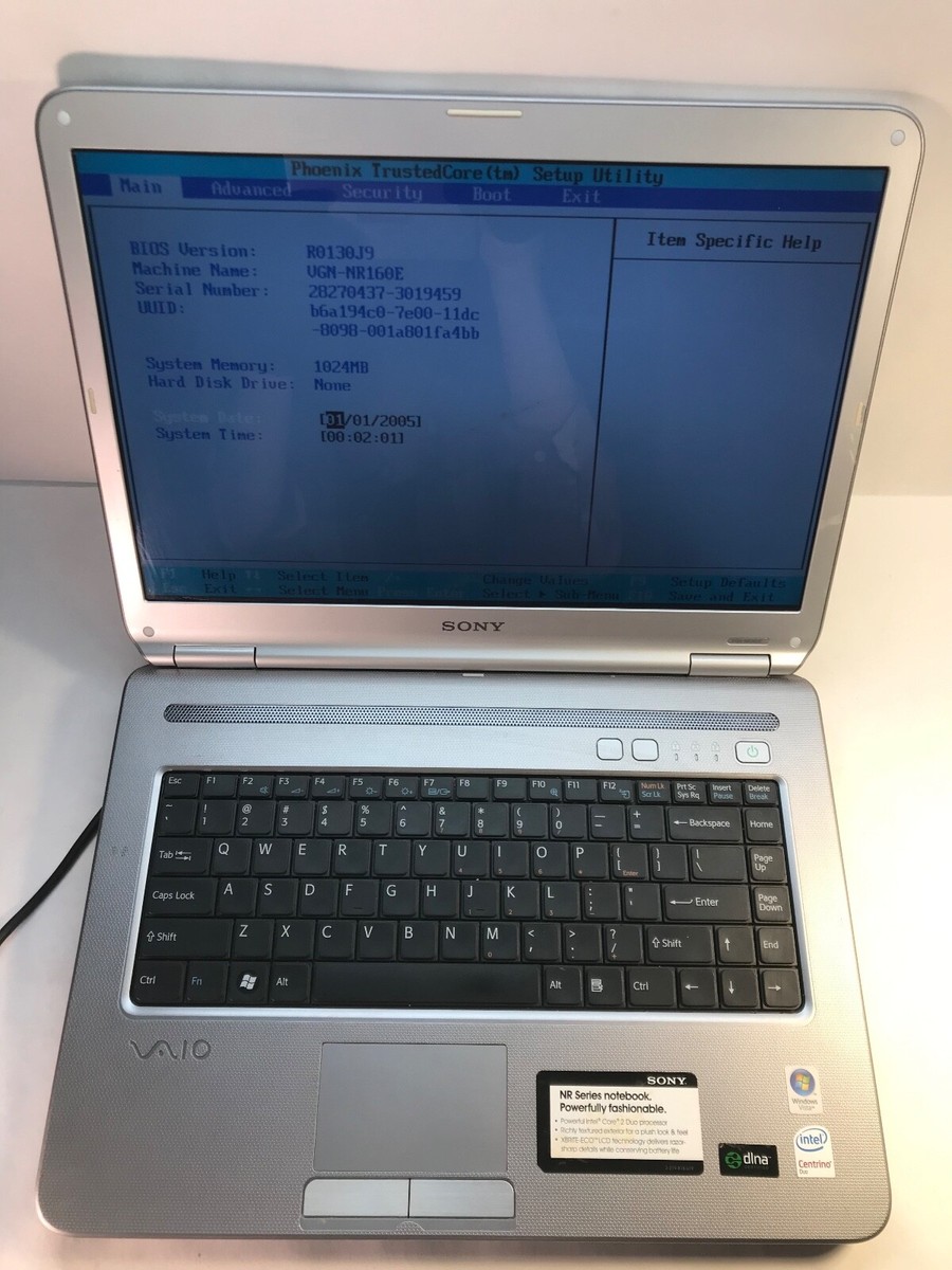 Sony VAIO PCG-7Z1L NR Series 15