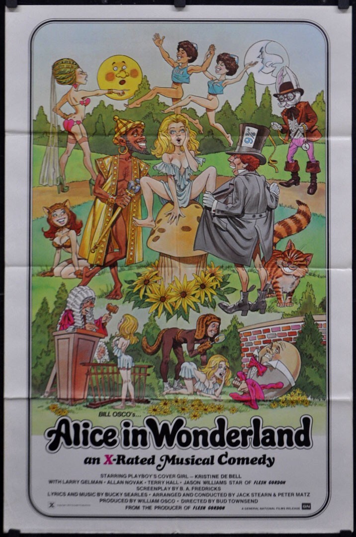 Alice In Wonderland 1976 ORIGINAL 27X41 X-RATED MOVIE POSTER