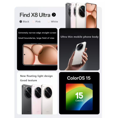 OPPO Find X8 Ultra 5G Snapdragon 8 Elite 6.82'' 2K 120Hz 100W