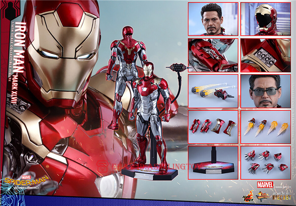 1/6 Hot Toys HT Iron Man MK47 2.0 Mark XLVII MMS427-D19 Action