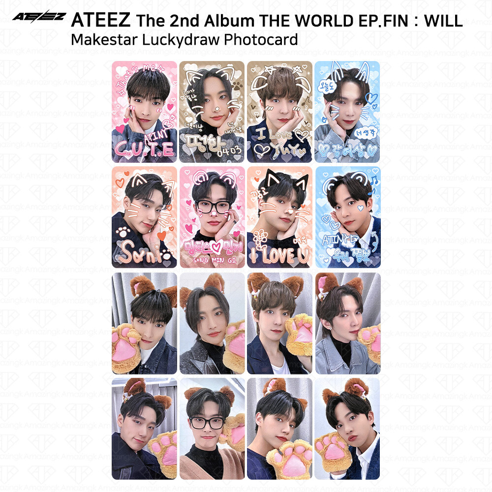 ATEEZ The 2nd Album WORLD EP.FIN WILL Makestar Lucky Draw