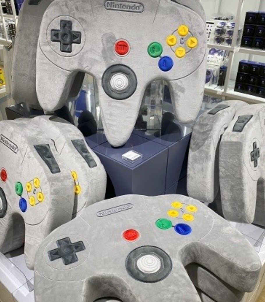 Nintendo Museum Nintendo 64 Controller Plush toy Big Cushion