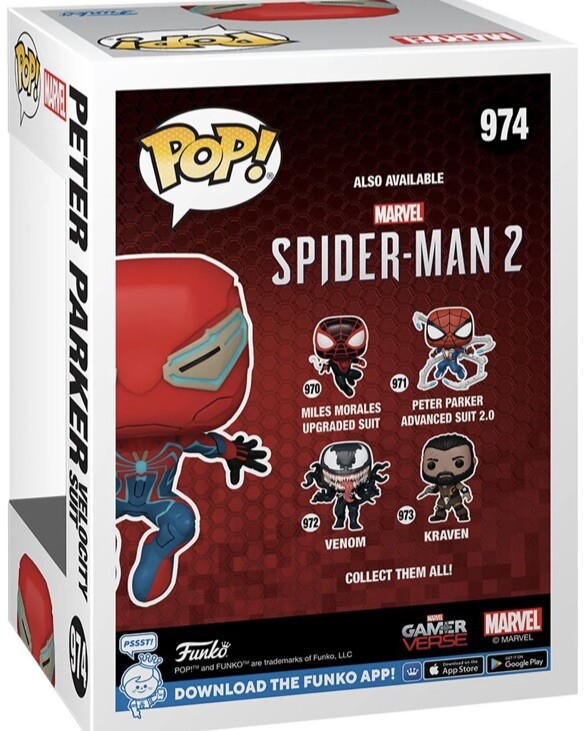 Funko Pop! Gamerverse Spider-Man 2 Peter Parker Velocity #974 IN