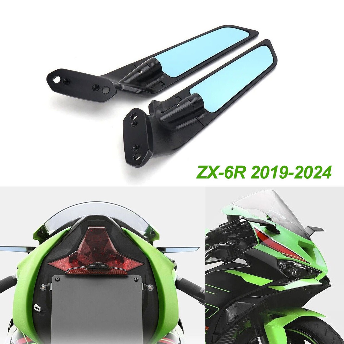 2025 2019-2024 Kawasaki Ninja 636 ZX-6R Motorcycle Rear View