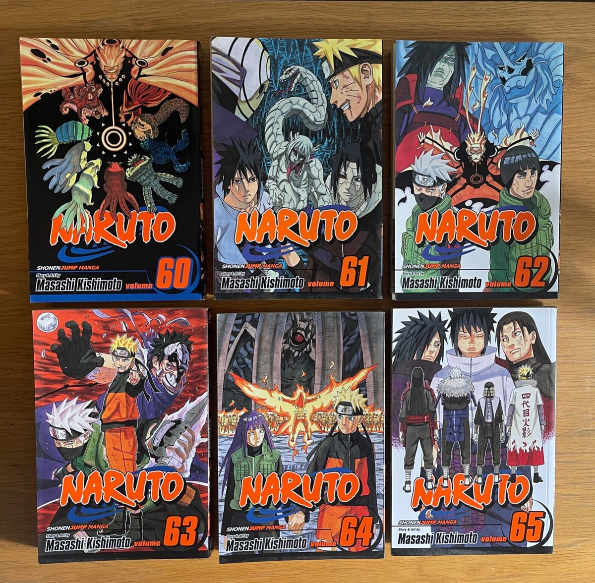 Naruto Manga Books Vol 60 61 62 63 Shonen Jump Masashi Kishimoto