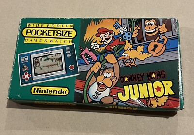 Nintendo Donkey Kong Jr. Wide Screen Pocketsize Game & Watch | eBay