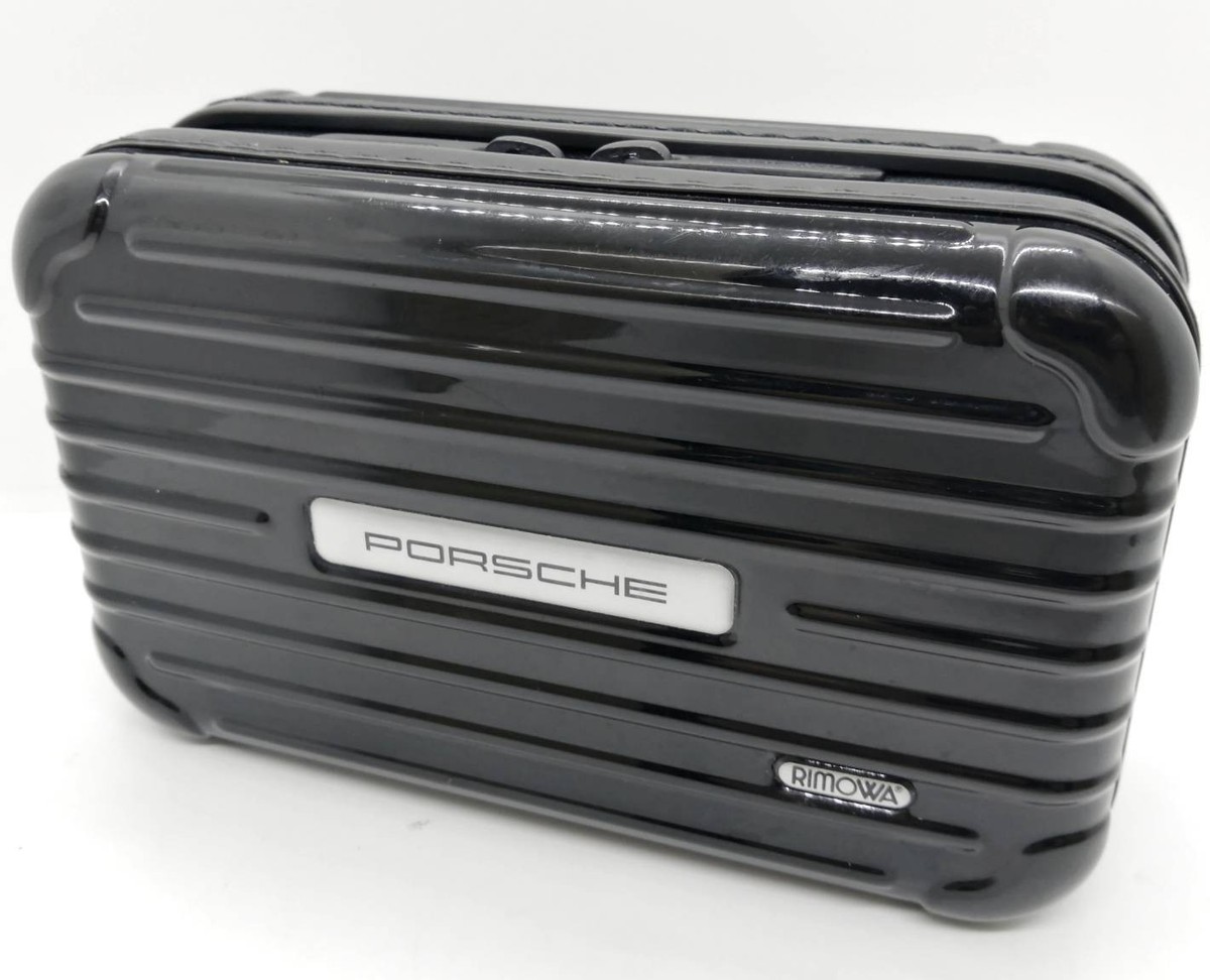 PORSCHE RIMOWA Pouch Accessory Travel Amenity Case Glossy Black