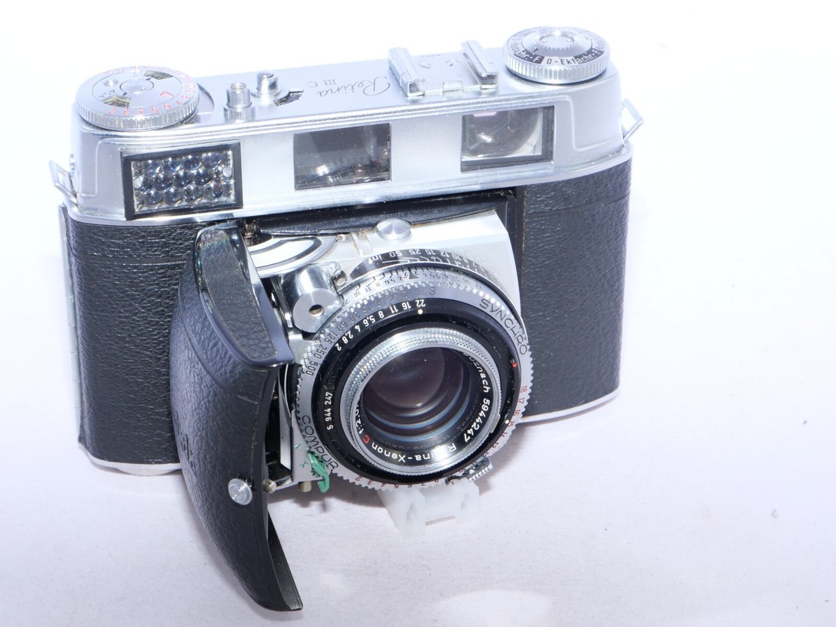 Kodak Retina IIIC (BIG C) 35mm film rangefinder camera. Xenon 50mm