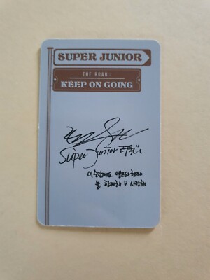 Super Junior Vol.1 The Road : Keep on Going Official Photocard