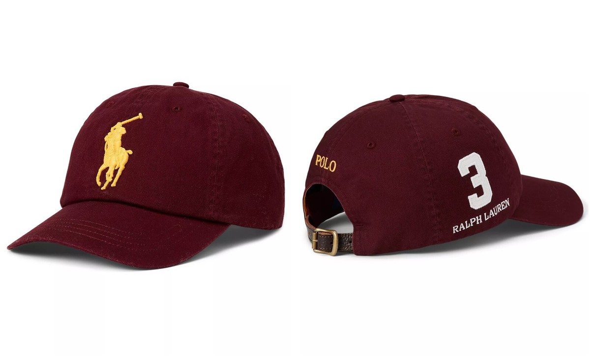 POLO RALPH LAUREN Men's Big Pony Chino Baseball Ball Cap Hat