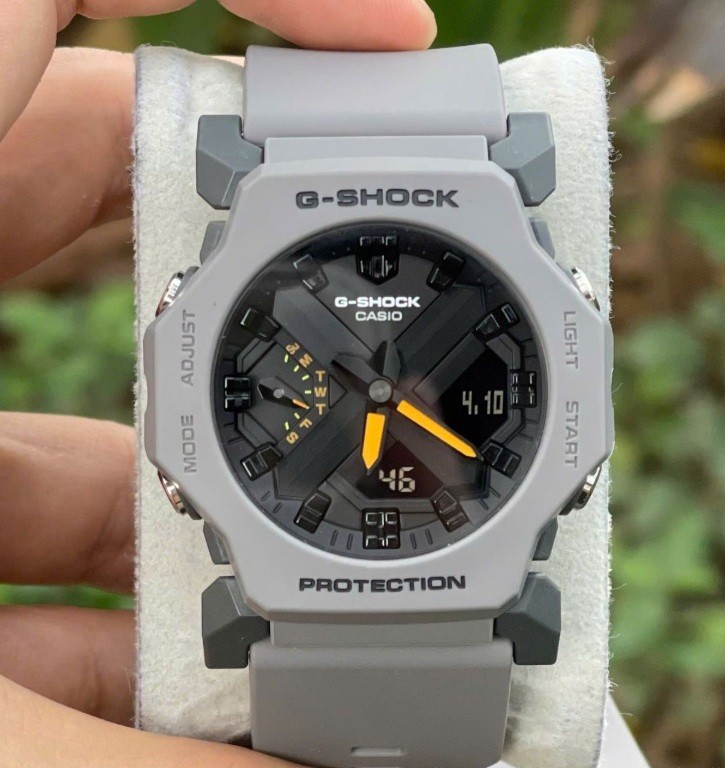 Casio G-Shock GA-2300-8A Black Analog Digital Gray Resin Men's