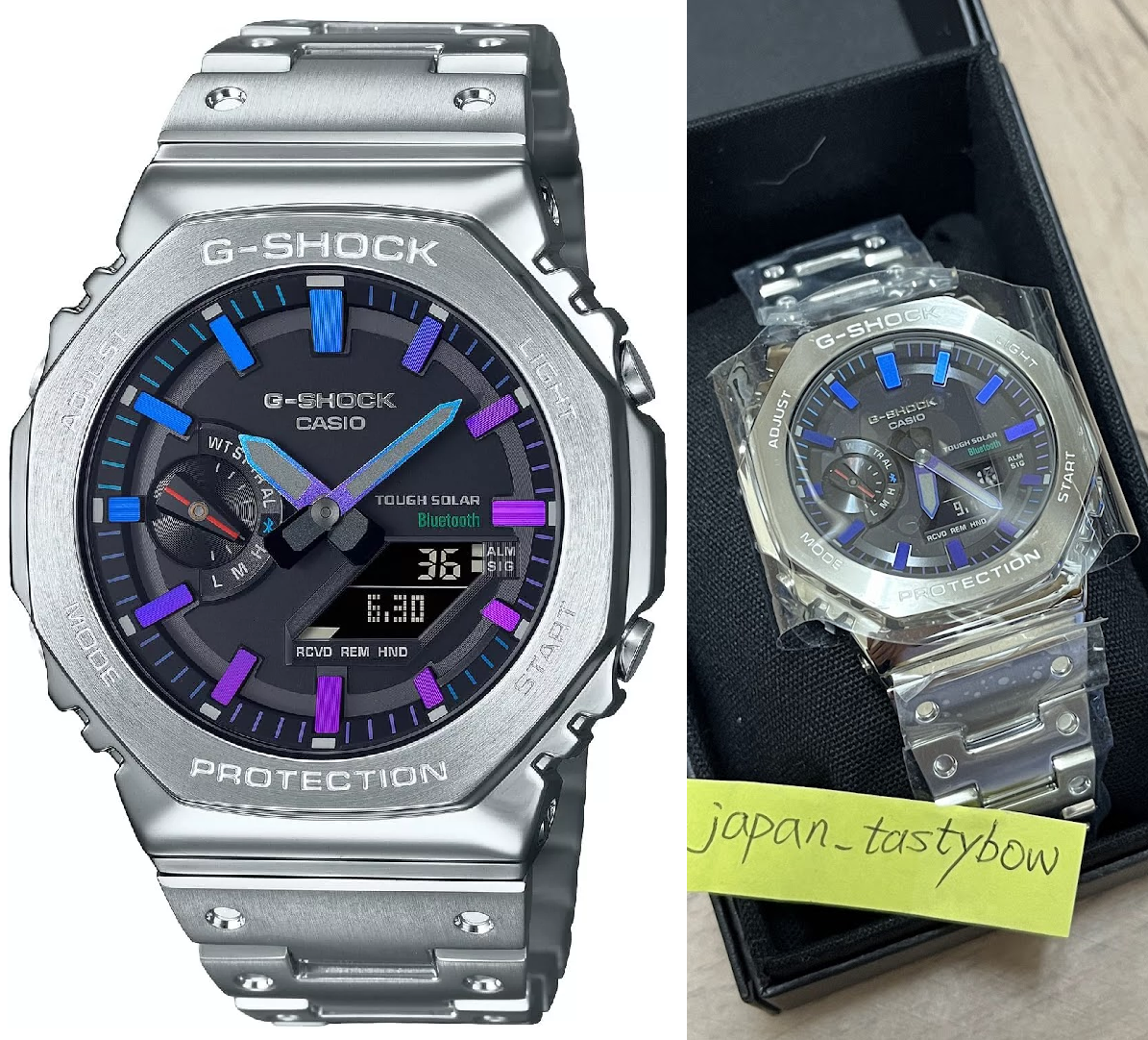 CASIO G-SHOCK GM-B2100PC-1AJF Rainbow x Silver Digital Analog