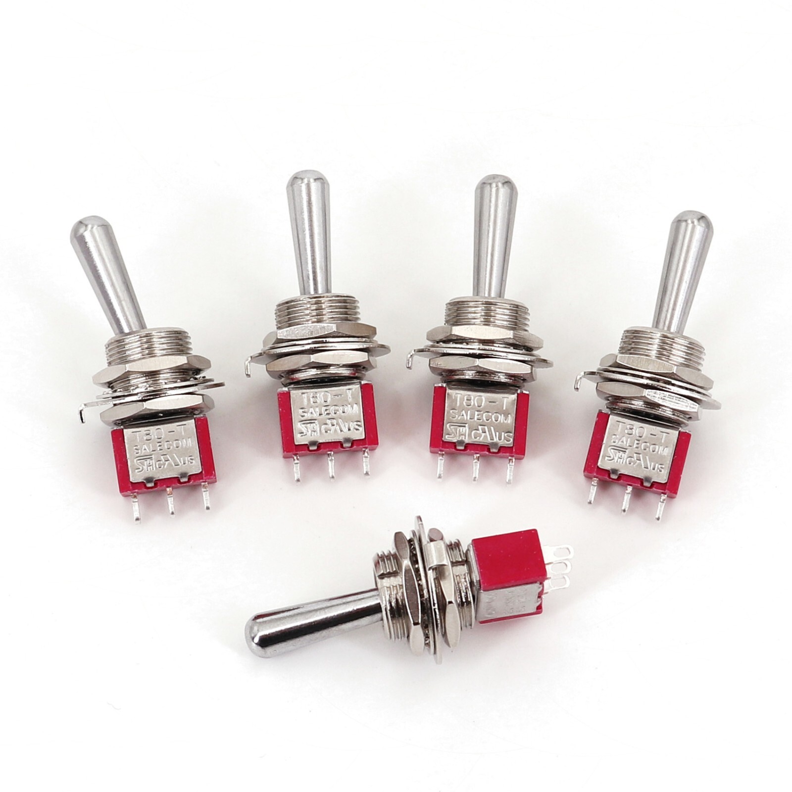 5Pcs SH T80-T Z1 Series Mixed Models Large Long Lever 3-Pin Mini