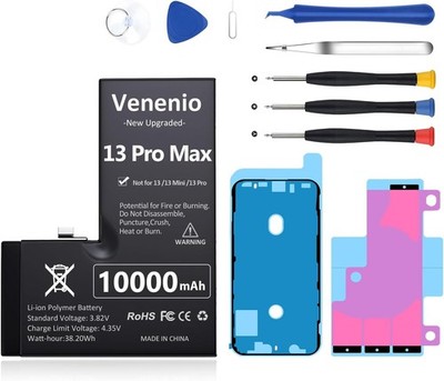 10000mAh Battery for iPhone 13 Pro Max 2025 New Upgrade High