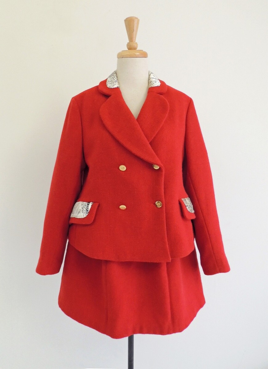 VIVIENNE WESTWOOD 1987 Leopard trimmed red Princess Jacket