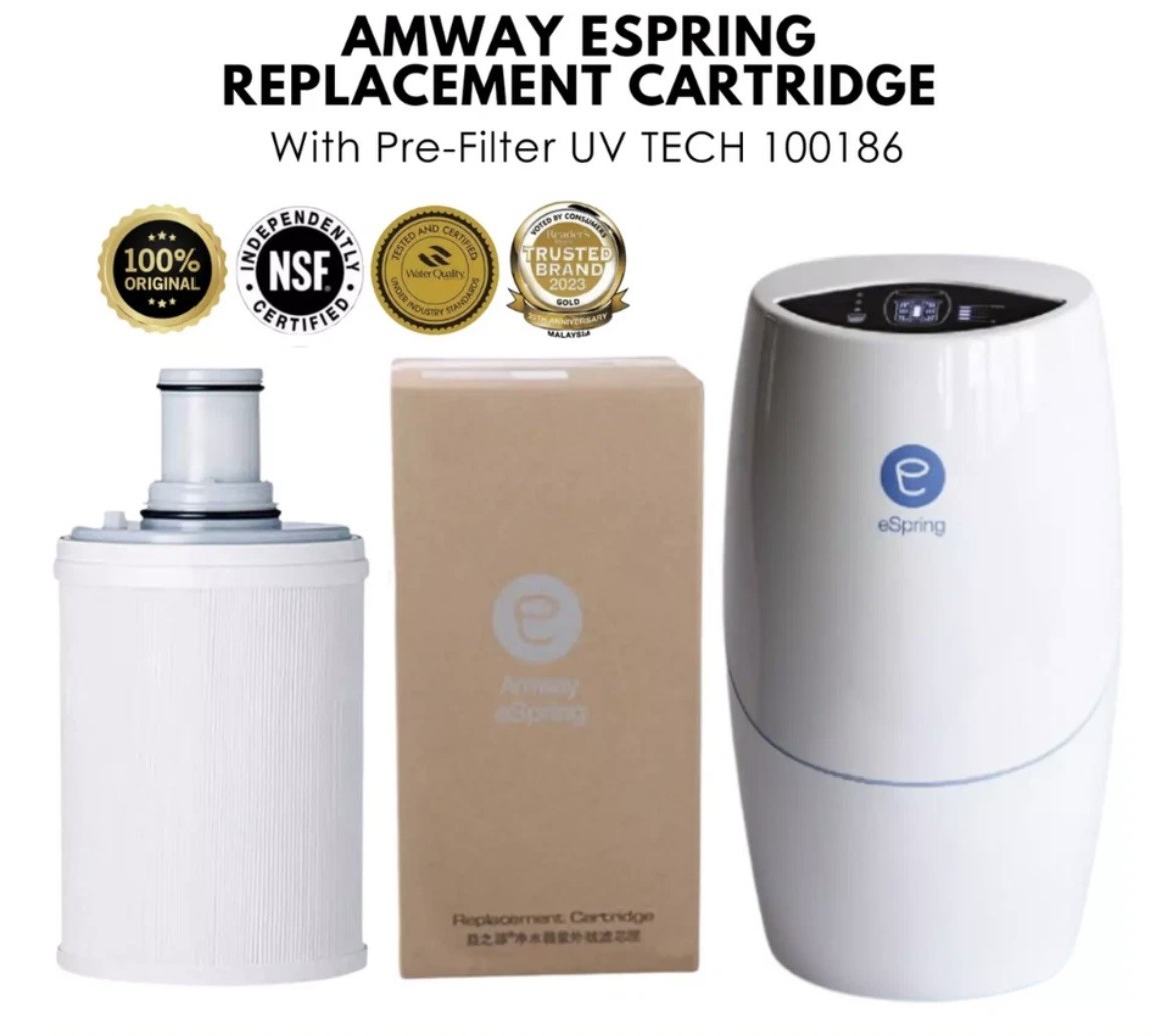 eSpring Replacement Filter Cartridge UV Technology Amway Water