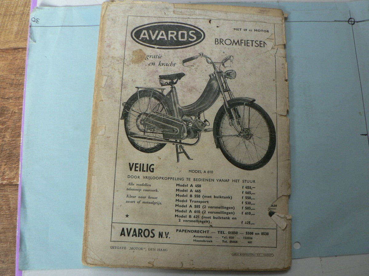 BRO5501 MOPED MAG,PLUVIER BERINI M21 ?,FN, OTTEN MOTOR 1901,SPARTA