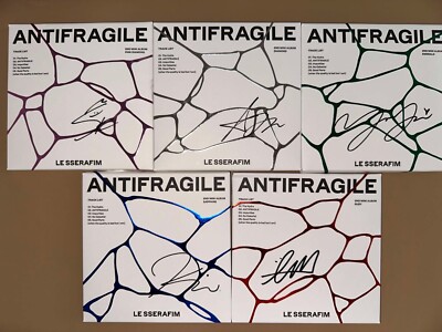 LE SSERAFIM LESSERAFIM AUTOGRAPH SIGNED ANTIFRAGILE ALBUM kazuha