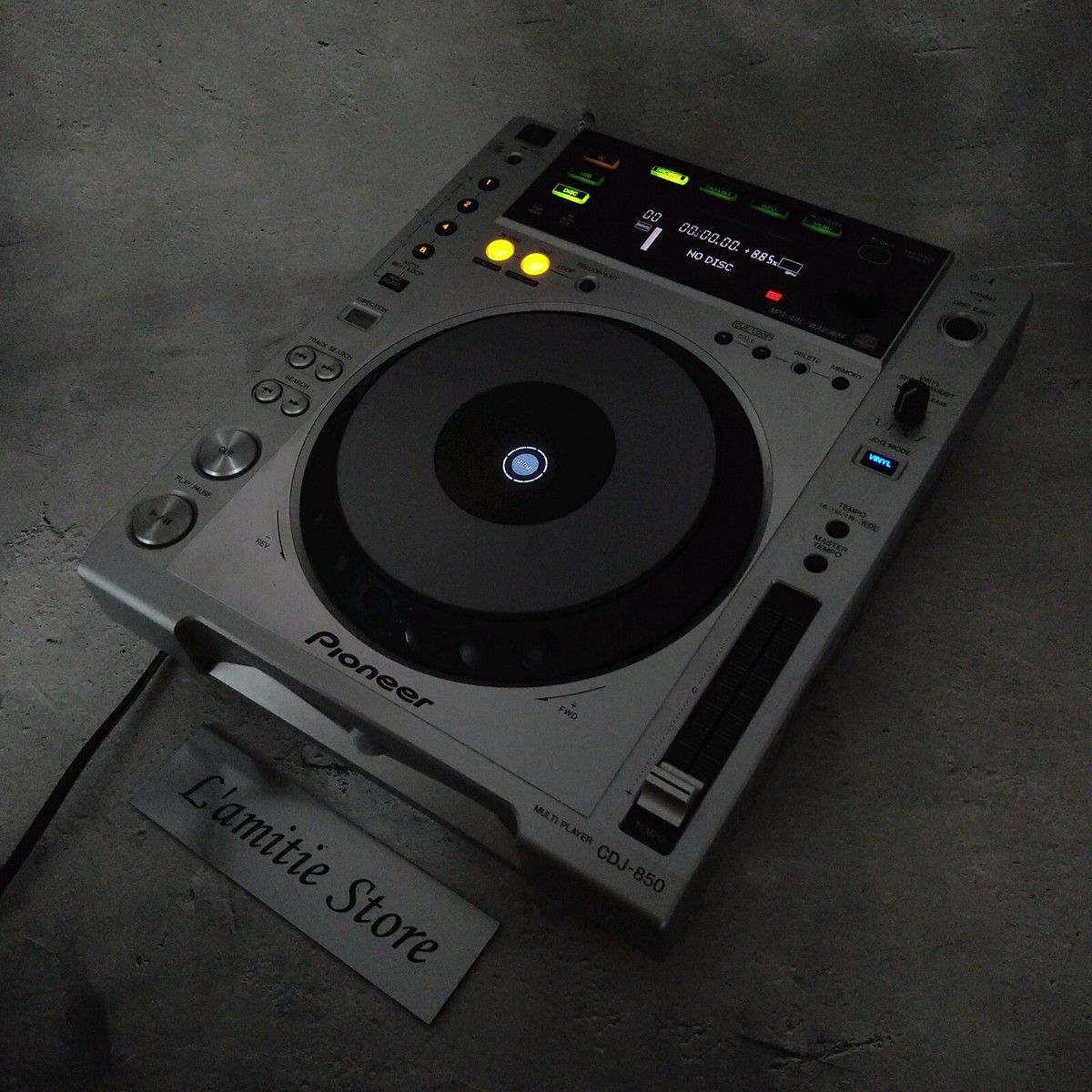 Pioneer CDJ-850-S Silver Pro DJ Multi Player Digital Turntable