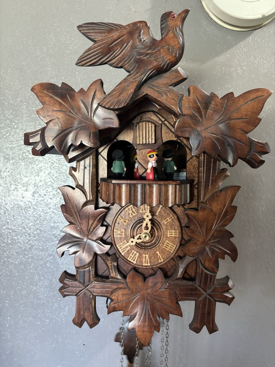 Romance Der Frohliche Wanderer Edelweiss Cuckoo Clock Germany