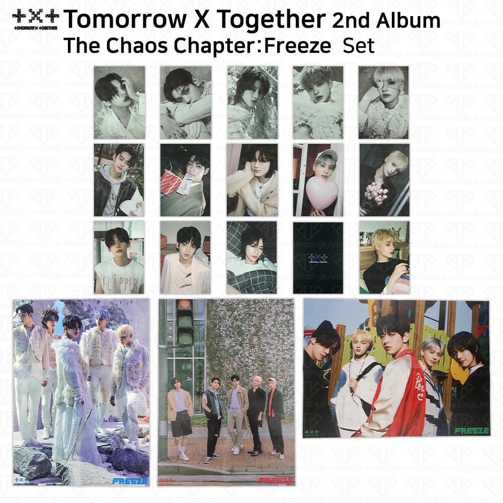 TXT 2nd Album The Chaos Chapter : Freeze Official Postcard Poster