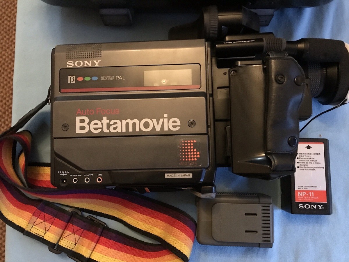 VERY RARE SONY BETAMOVIE BMC-200p A/F Betamax VIDEO CAMERA